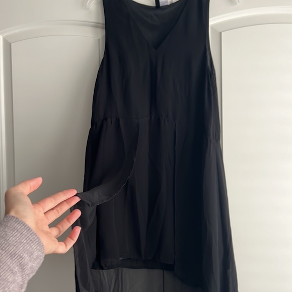H&M hi lo little black dress Size 4 - Picture 3 of 6